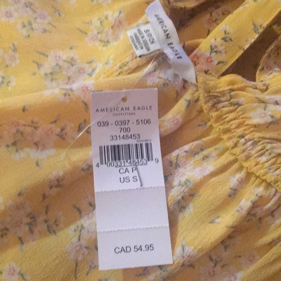 AE yellow floral romper - Picture 2 of 5